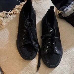 Torrid Low Top Sparkly Sneakers, Size 11 W